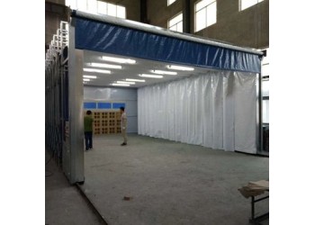 整套移動式伸縮噴漆房防雨防風(fēng)支持定做