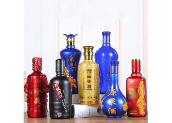 廣州白云區酒瓶噴涂廠，廣州白云區酒瓶絲印燙金廠